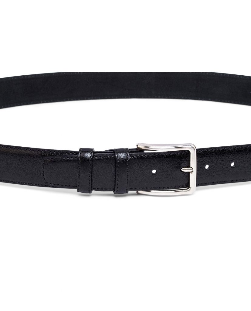 Buy Mens Black Leather Belt | Italian Calfskin | Free shipping