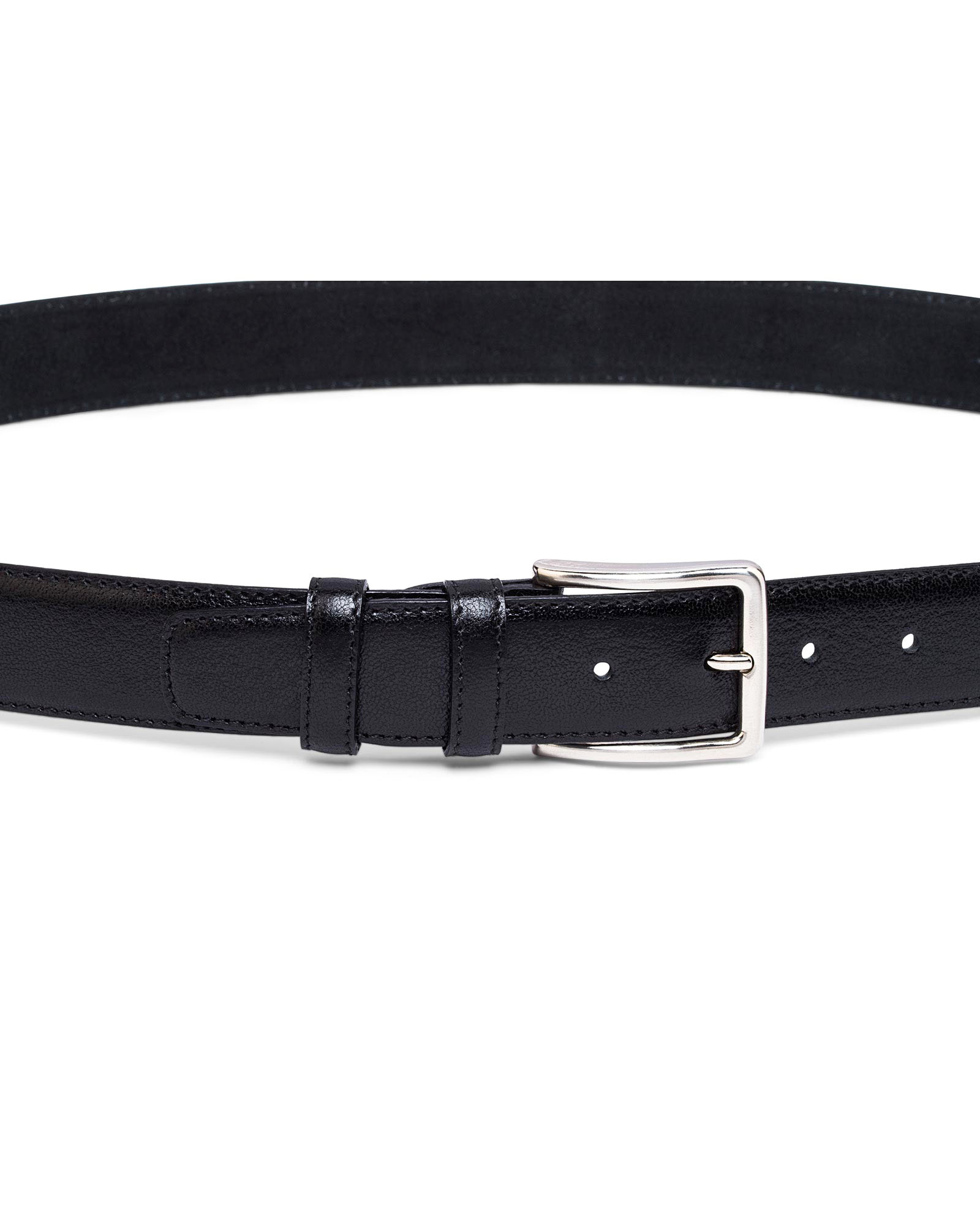 Buy Mens Black Leather Belt | Italian Calfskin | Free shipping