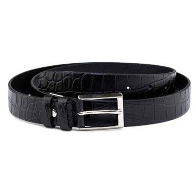 Mens-Crocodile-Embossed-Belt-30-mm-First-picture