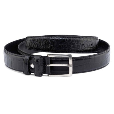 Mens-Crocodile-Embossed-Belt-35-mm-Main-picture