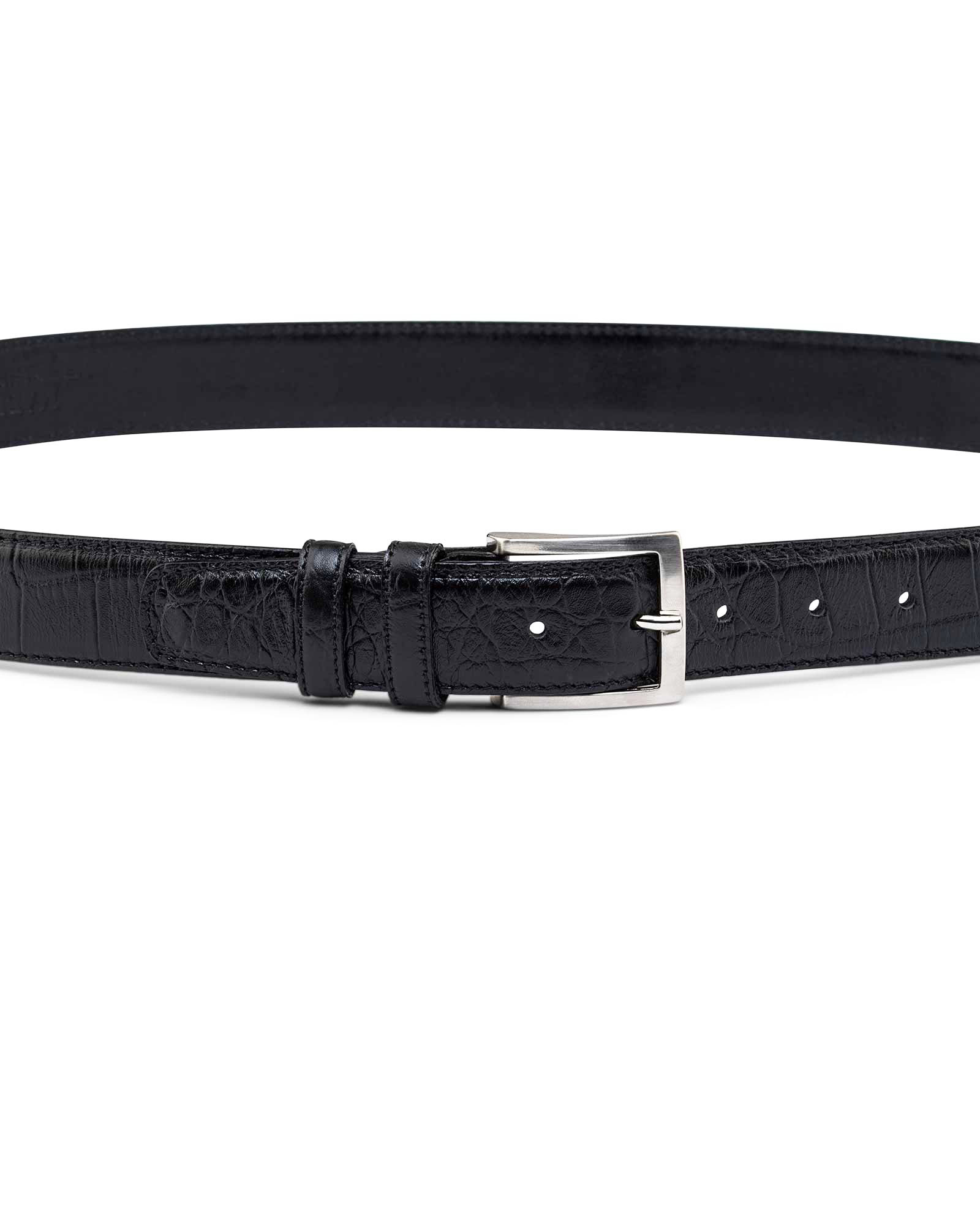 Buy Mens Croco Embossed Belt 35 mm | Italian Leather | Free Shipping