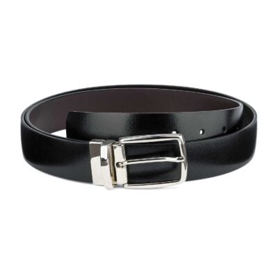 Mens-Reversible-Swivel-Buckle-Belt-Capo-Pelle-First-picture