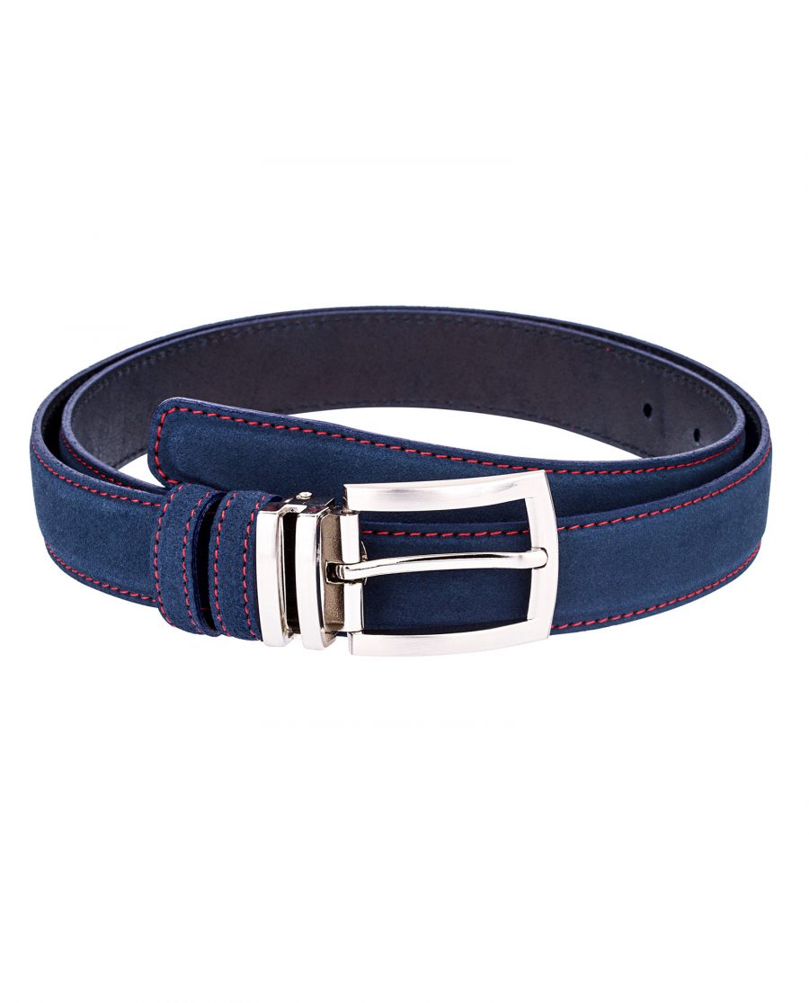 Narrow-Blue-Suede-Belt-First-picture