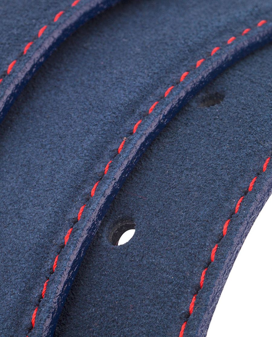 Navy-Blue-Belt-With-Red-Thread-Rolled