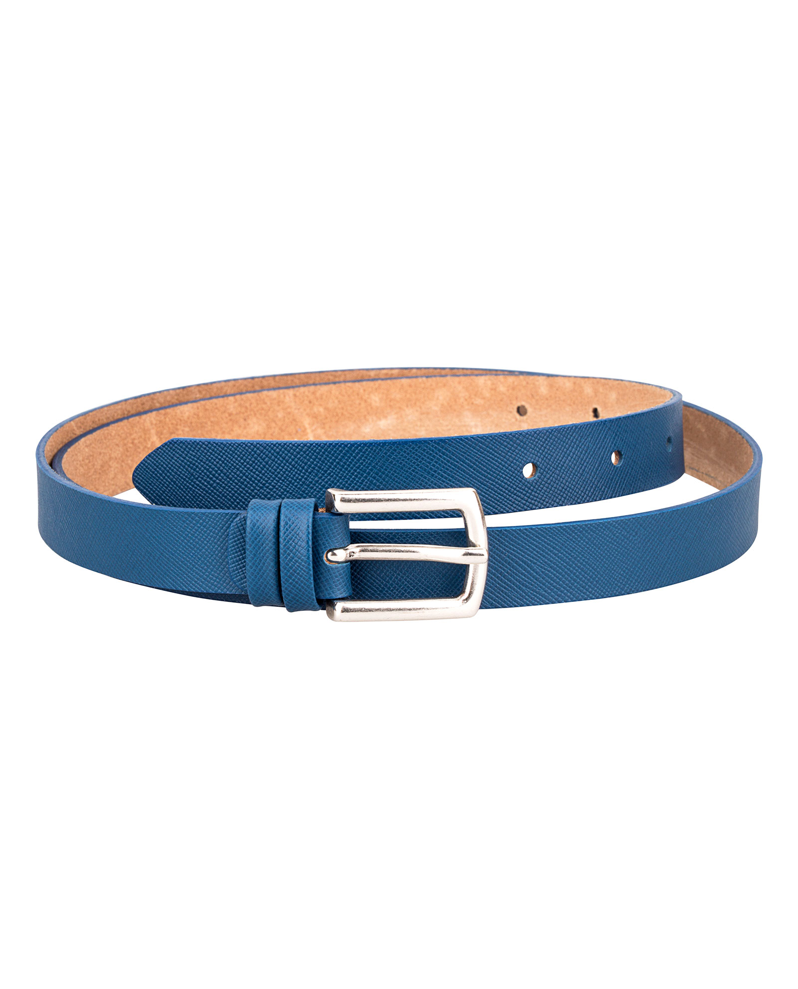 Buy Saffiano Leather Belt for Women - Thin Skinny - Free Shipping