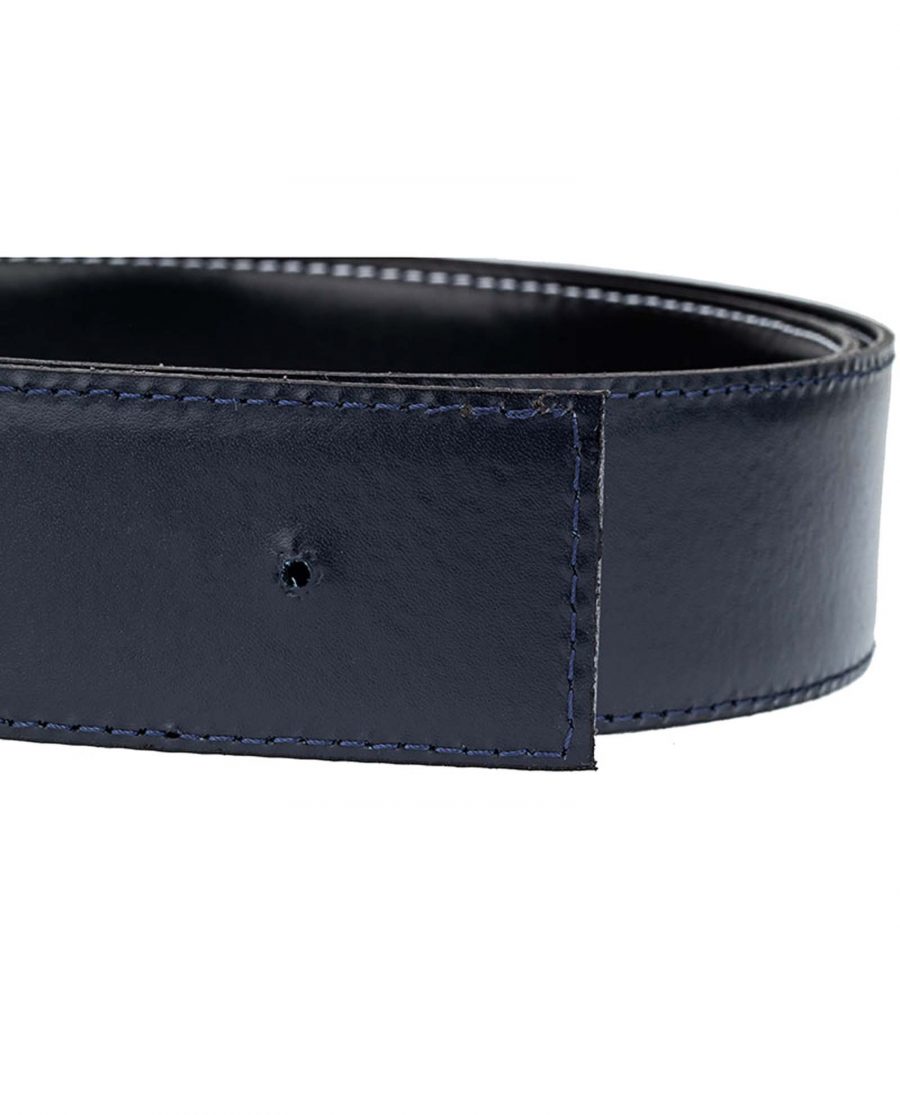 Navy-Reversible-Thick-Belt-Strap-Buckle-Hole