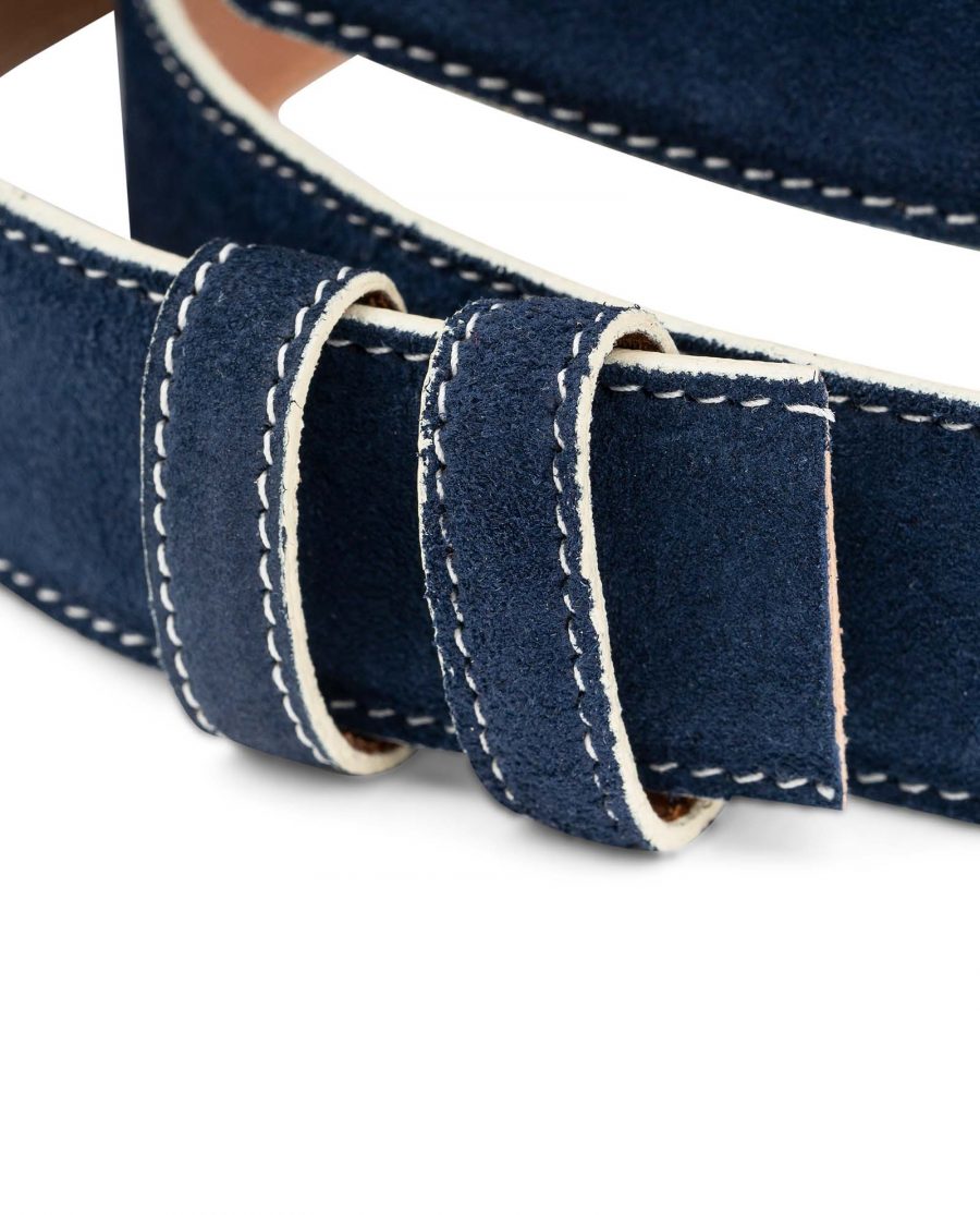 Navy-Suede-1-3-8-Belt-Strap-with-White-Edges-Italian-leather-by-Capo-Pelle-Belt-holders