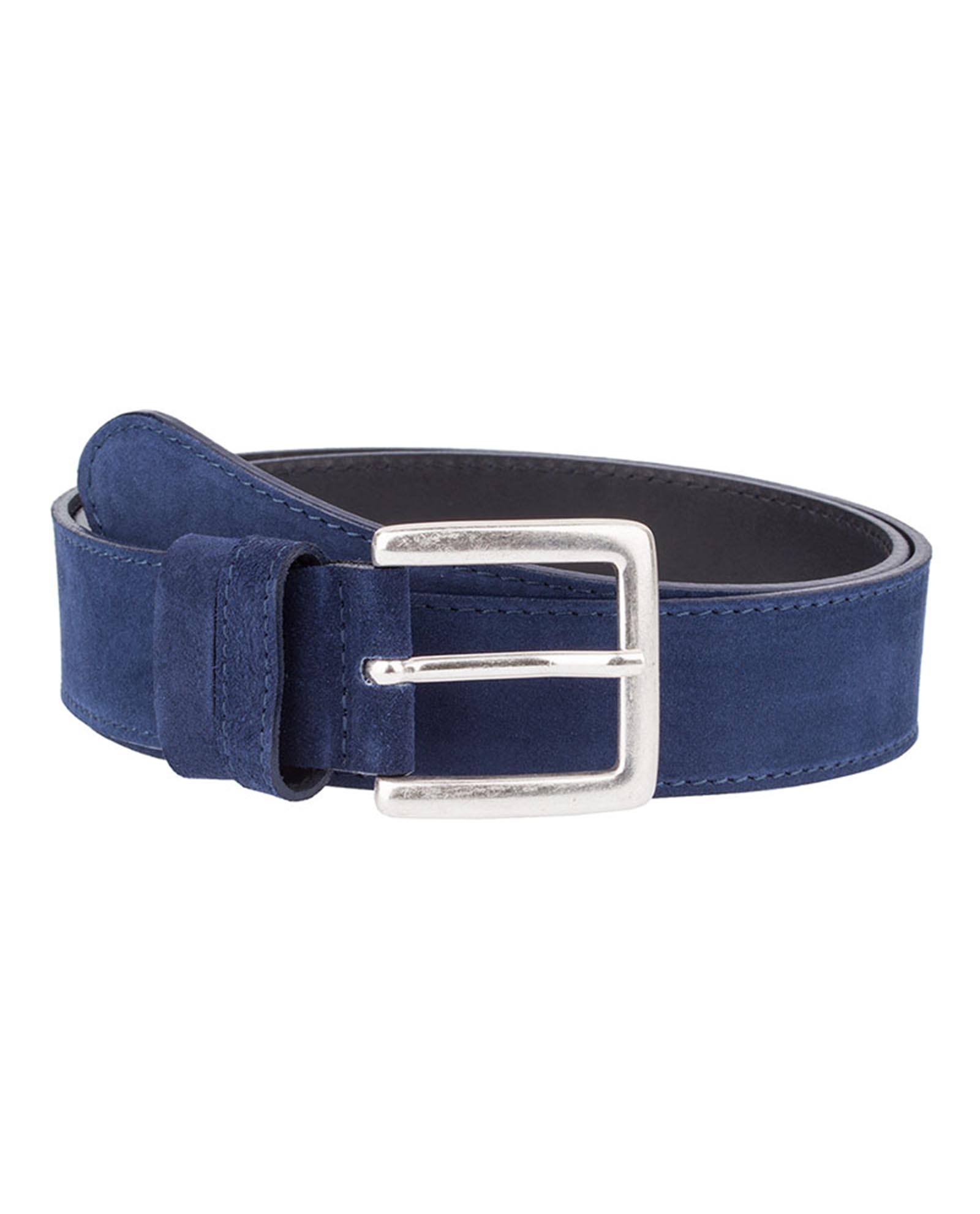 Buy Blue Suede Belt for Jeans | Wide and Thick | Free Shipping