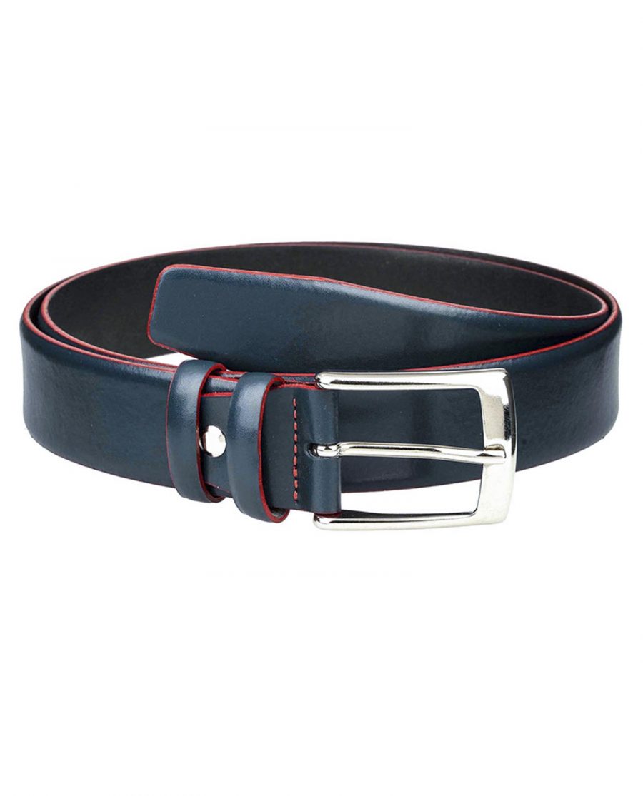 Navy-belt-with-red-edge