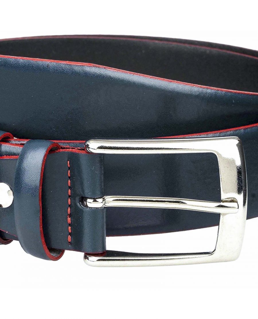 Navy-belt-with-red-edge-buckle