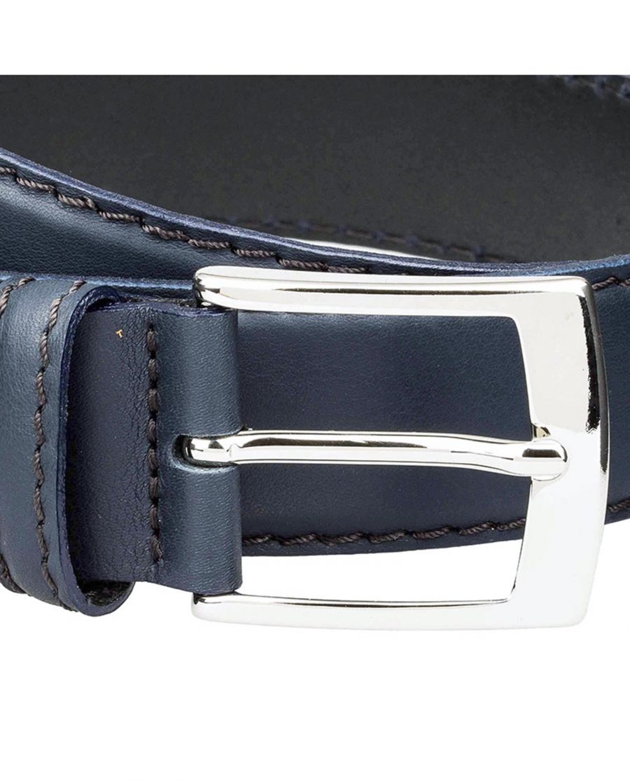 Navy-jeans-belt-soft-buckle