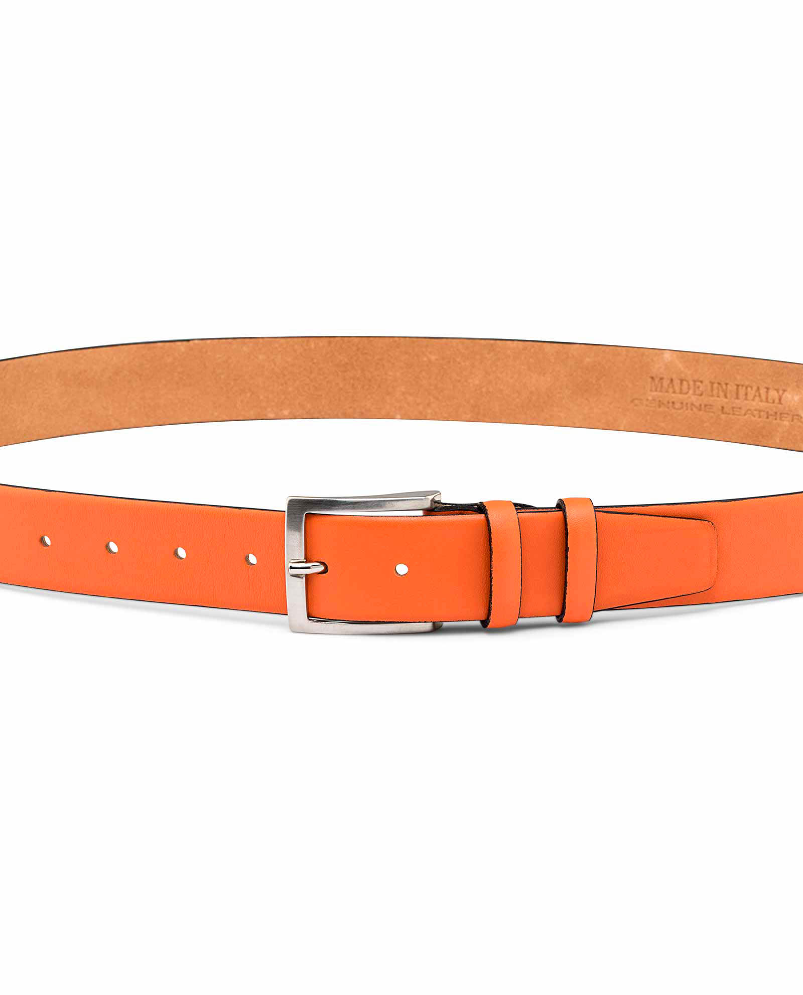 Buy Orange Womens Belt - Smooth Leather - Free Shipping!