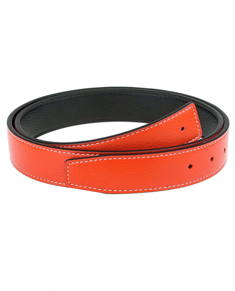 Orange-h-belt-strap-narrow