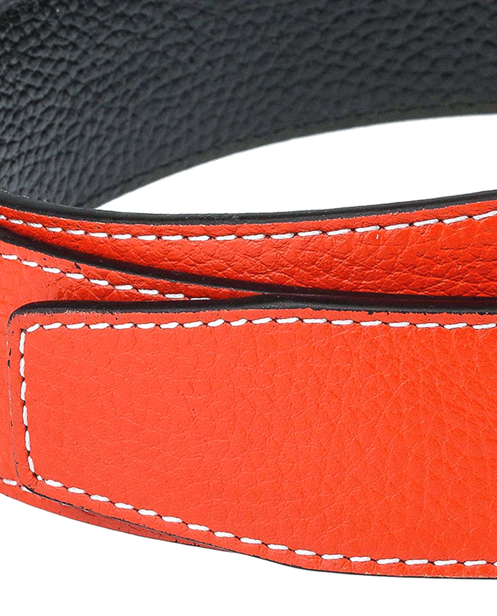 Orange-h-belt-strap-wide-thread