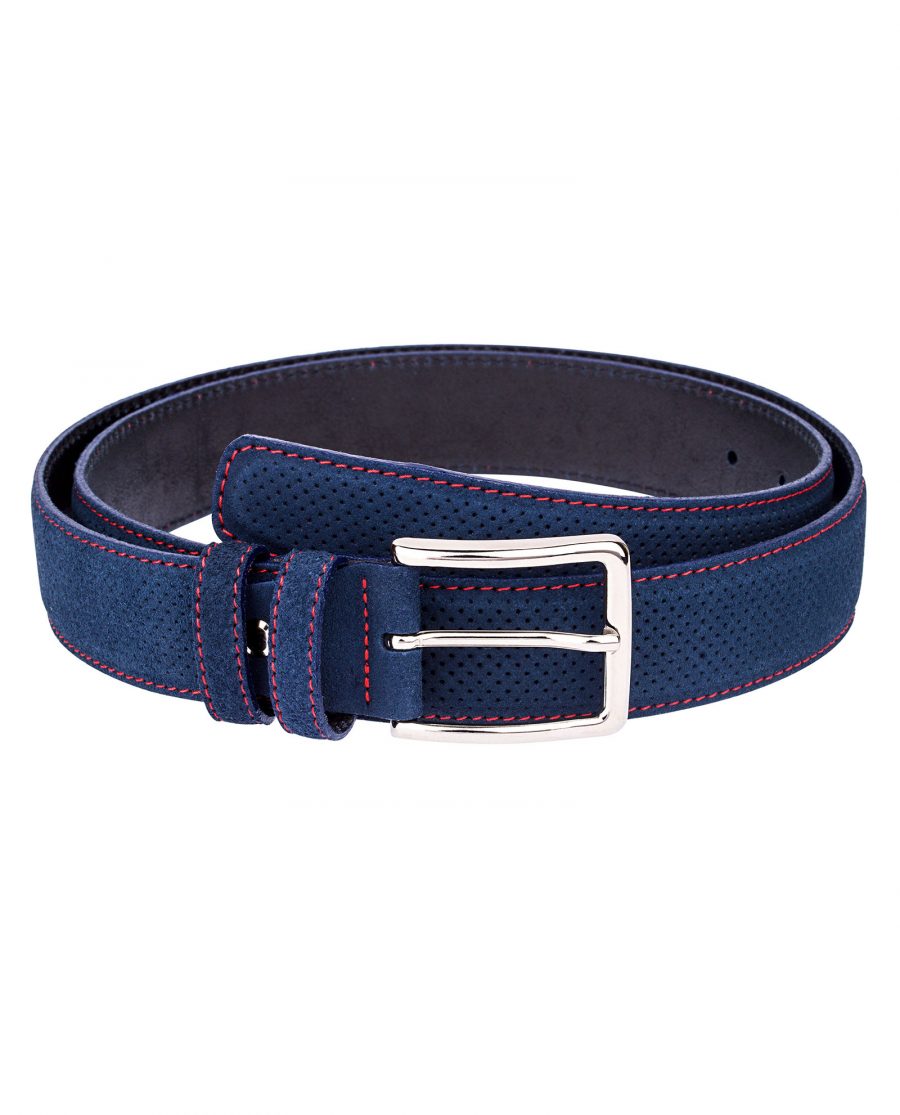 Perforated-Blue-Suede-Belt-Main-picture