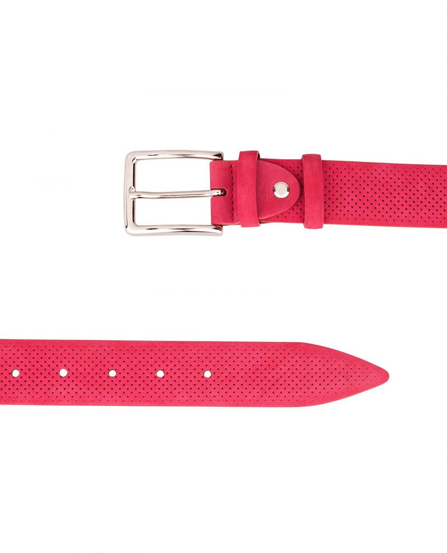 Pink-Belt-Nubuck-Leather-Both-ends