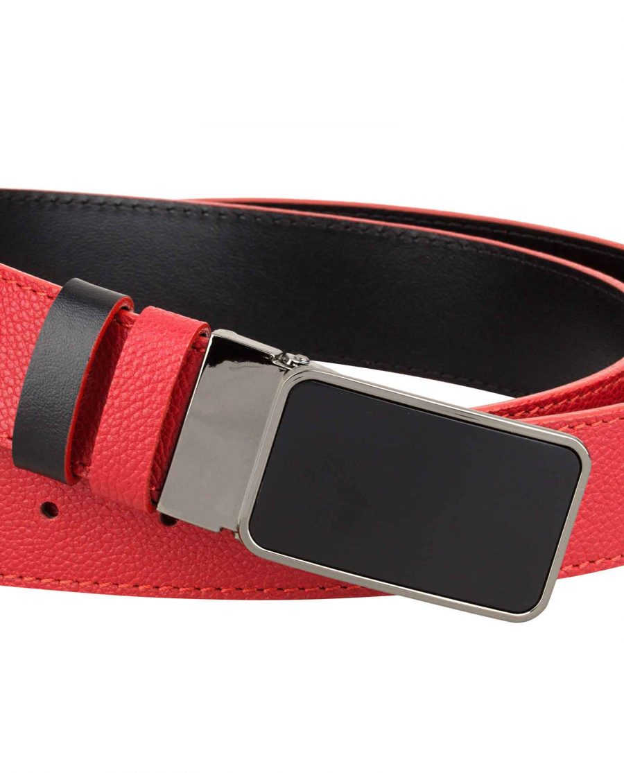 Red-Belt-for-Men-Close-picture