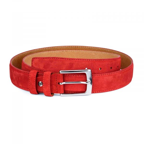 Red-Suede-Belt-by-Capo-Pelle-Main-picture