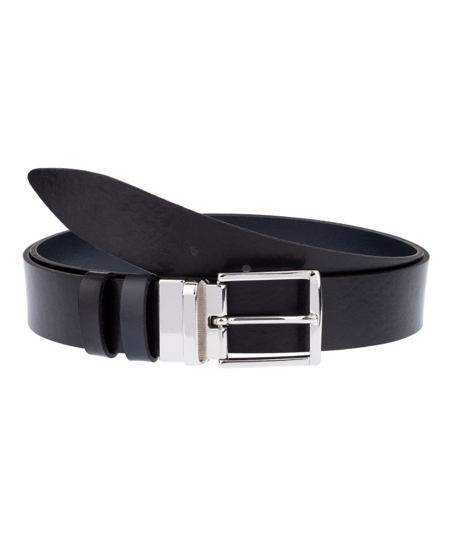 Reversible-Blue-Black-Leather-Belt-Front