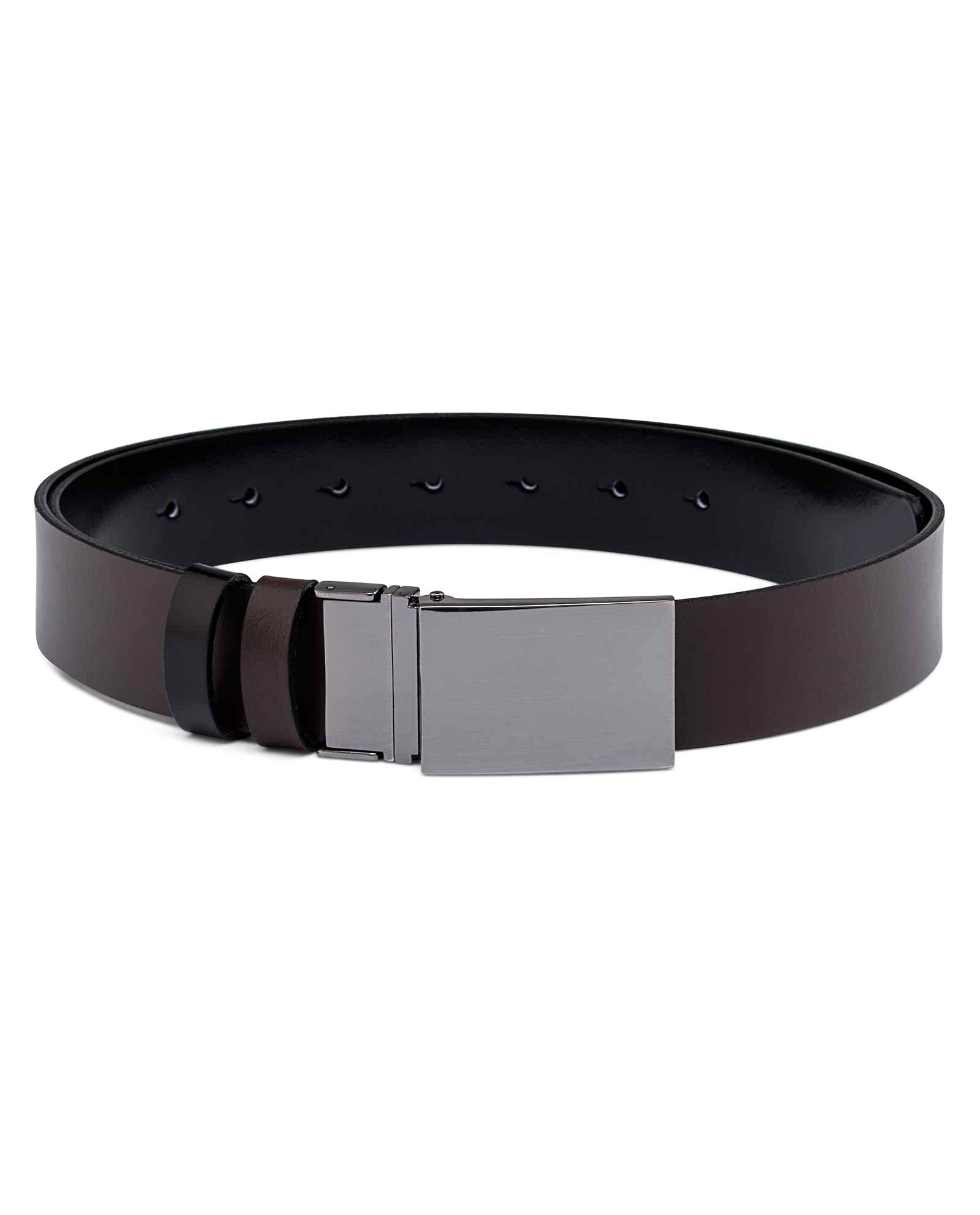 Buy Men's Patent Leather Belt - Reversible Buckle - LeatherBeltsOnline.com