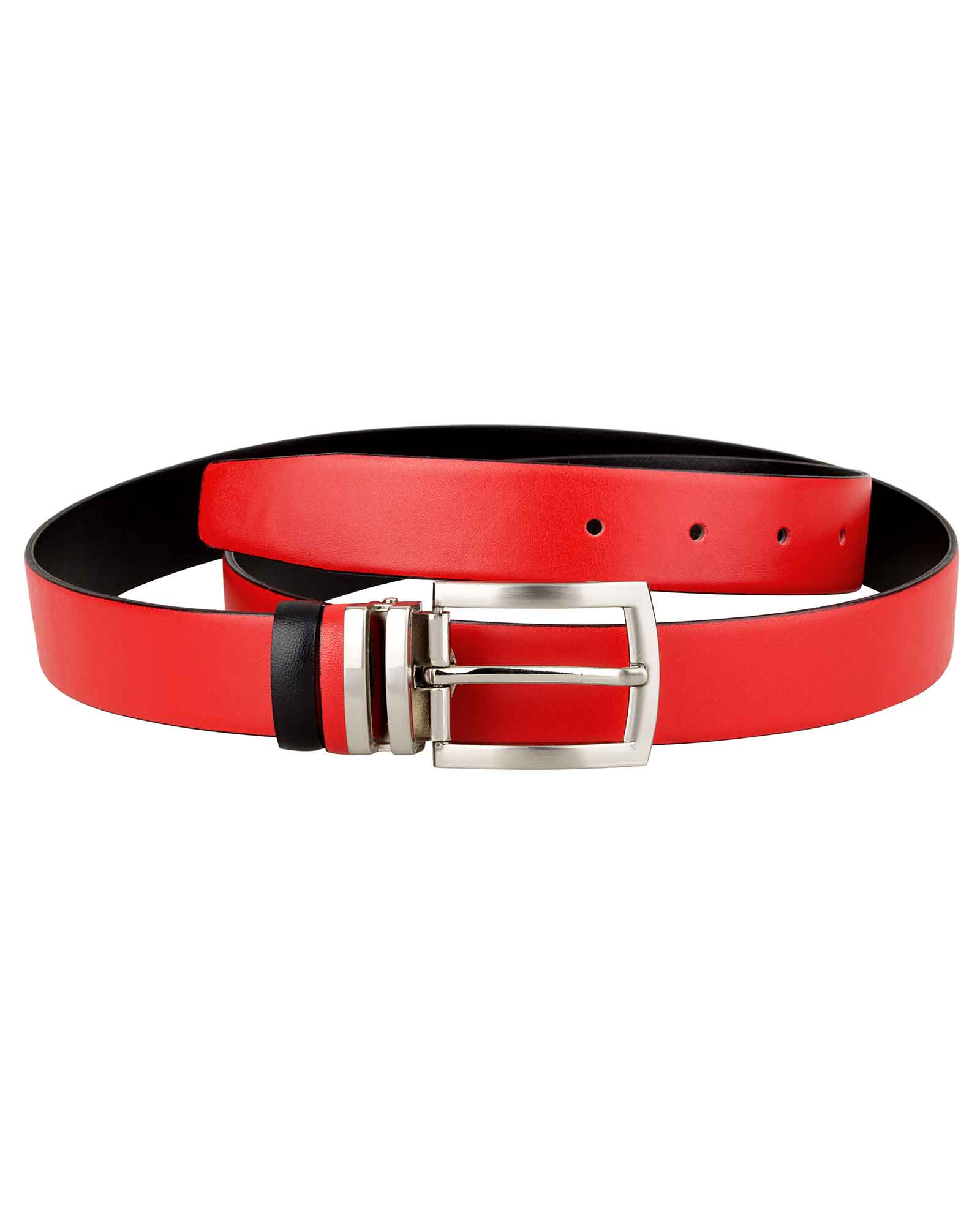 Buy Reversible Red Black Women's Belt - Capo Pelle - Free Shipping