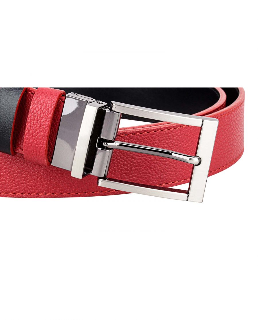 Reversible-Red-Leather-Belt-Buckle-picture