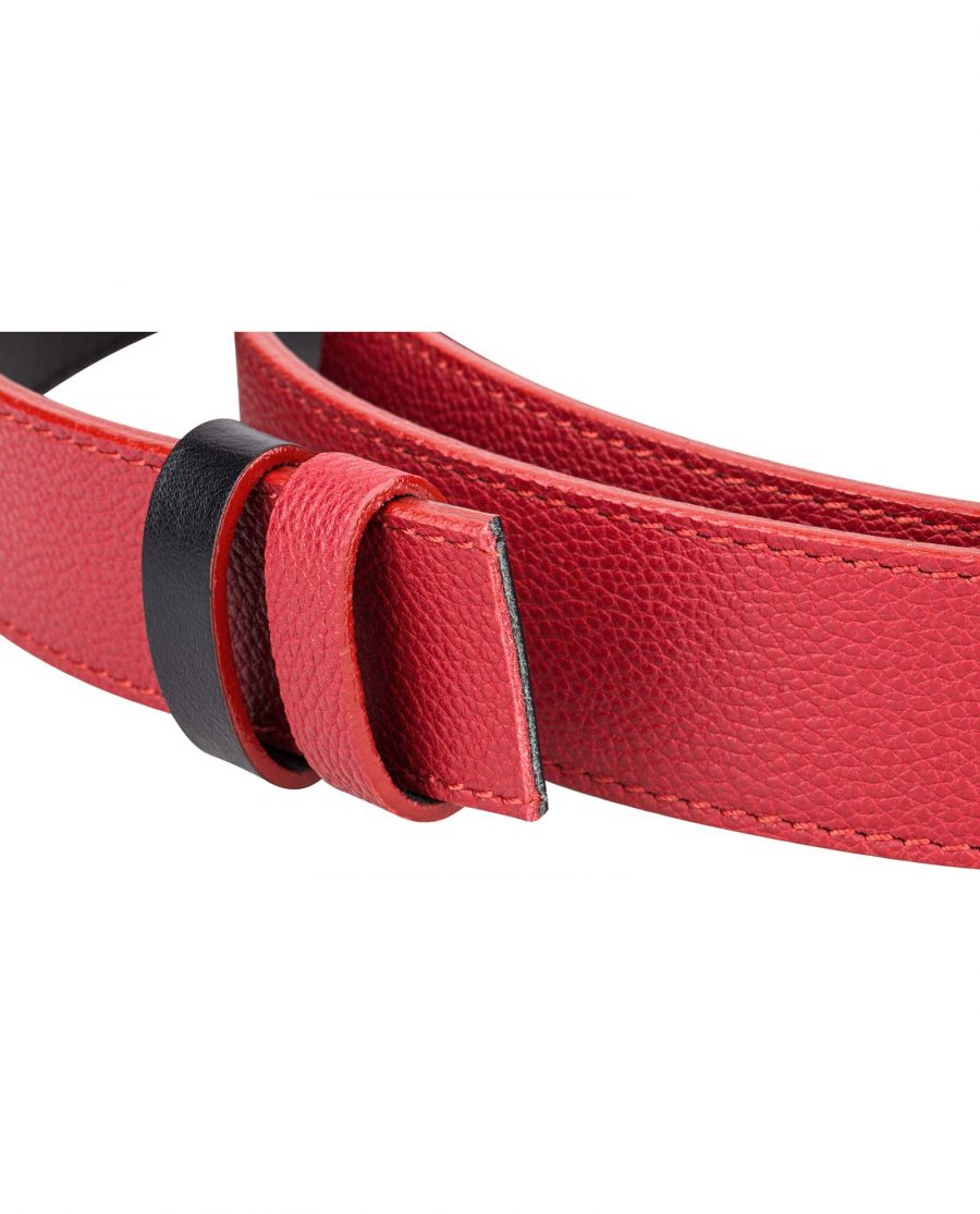 Reversible-Red-Leather-Belt-Strap-Buckle-mount