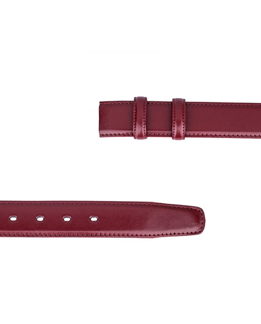 Ruby-Red-Threaded-Belt-Strap-Both-Ends