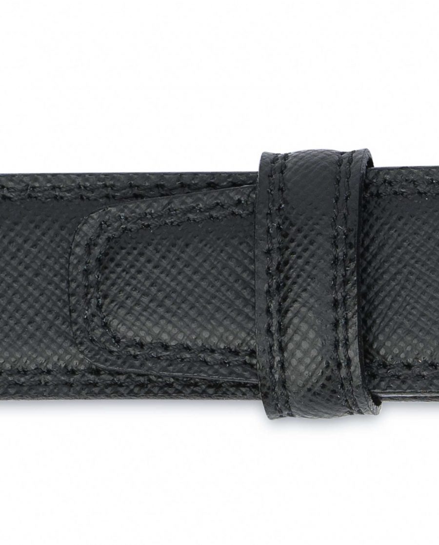 Saffiano-Black-Leather-Belt-Mens-Dress-Loops