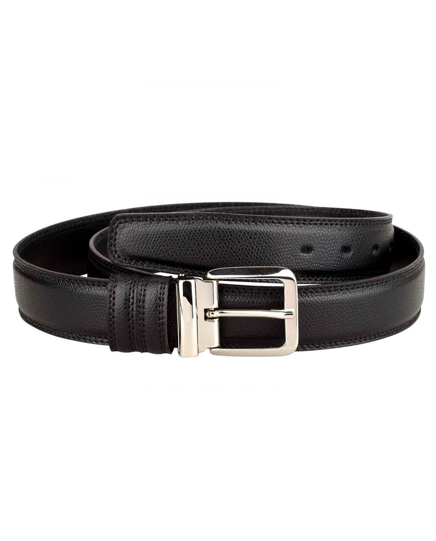 Saffiano-Leather-Belt-Italian-Buckle-Front-image