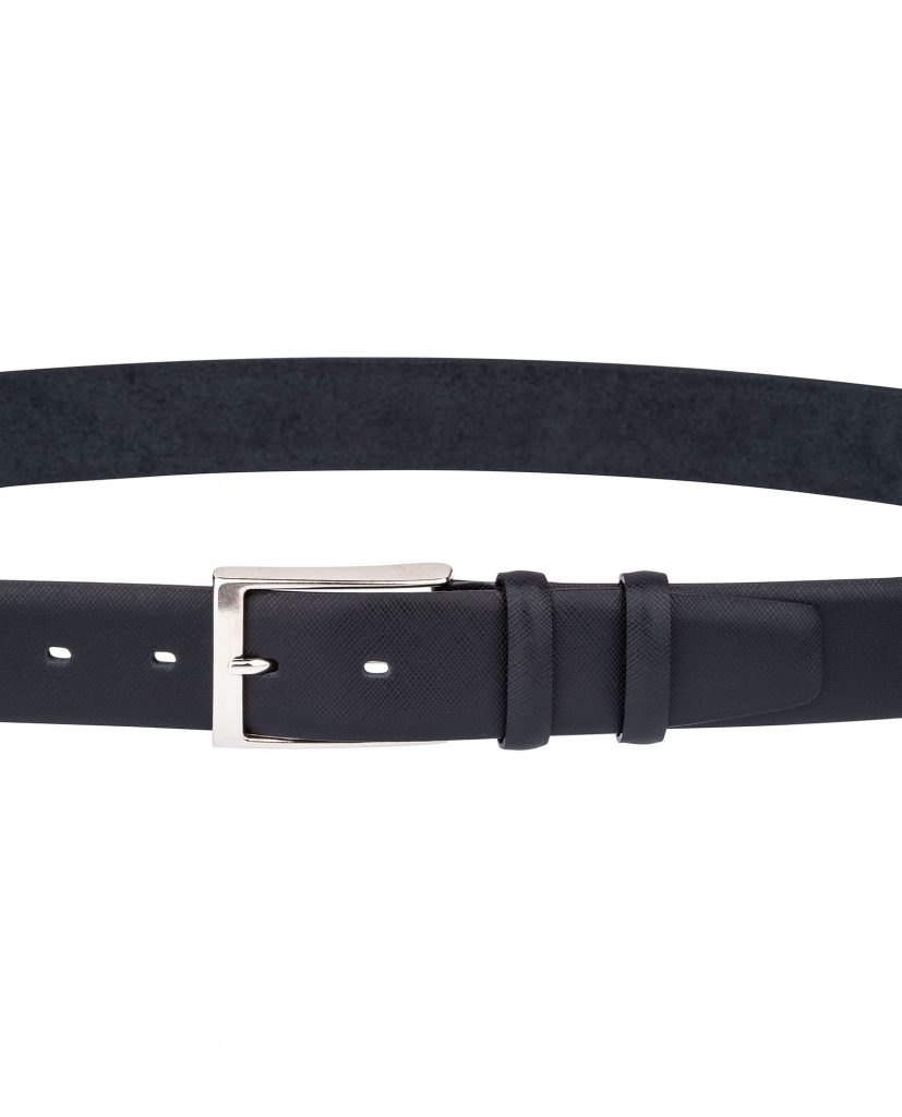Buy Black Saffiano Leather Belt for Men | LeatherBeltsOnline.com | Free ...