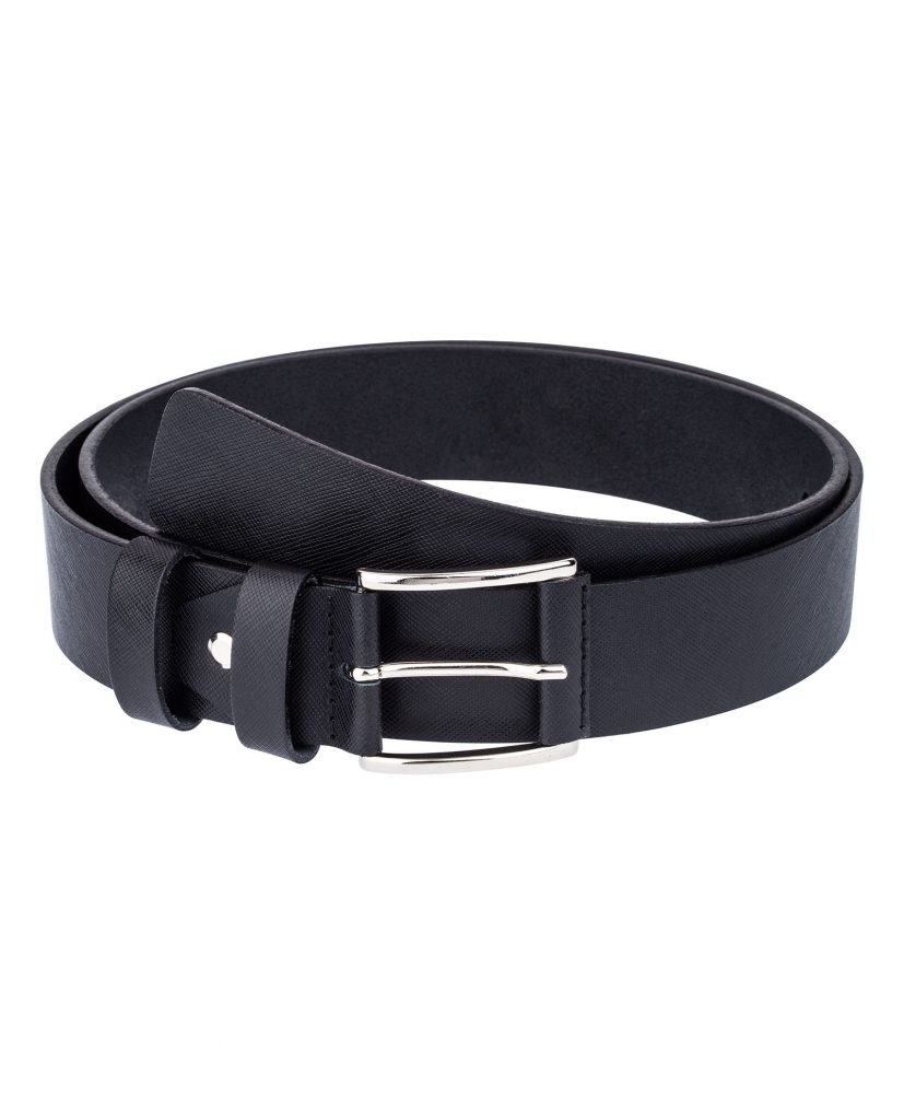 Buy Men's Thick Leather Belt for Jeans | Saffiano Calfskin | Free Shipping