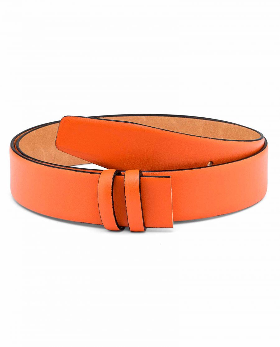 Smooth-Leather-Orange-Belt-Strap-Main-picture