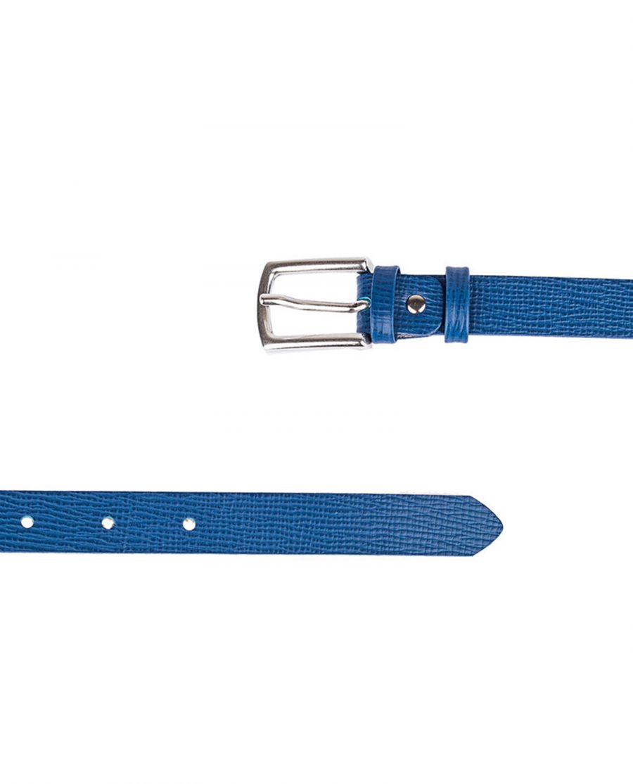 Striped-Blue-Skinny-Belt-Both-Sides