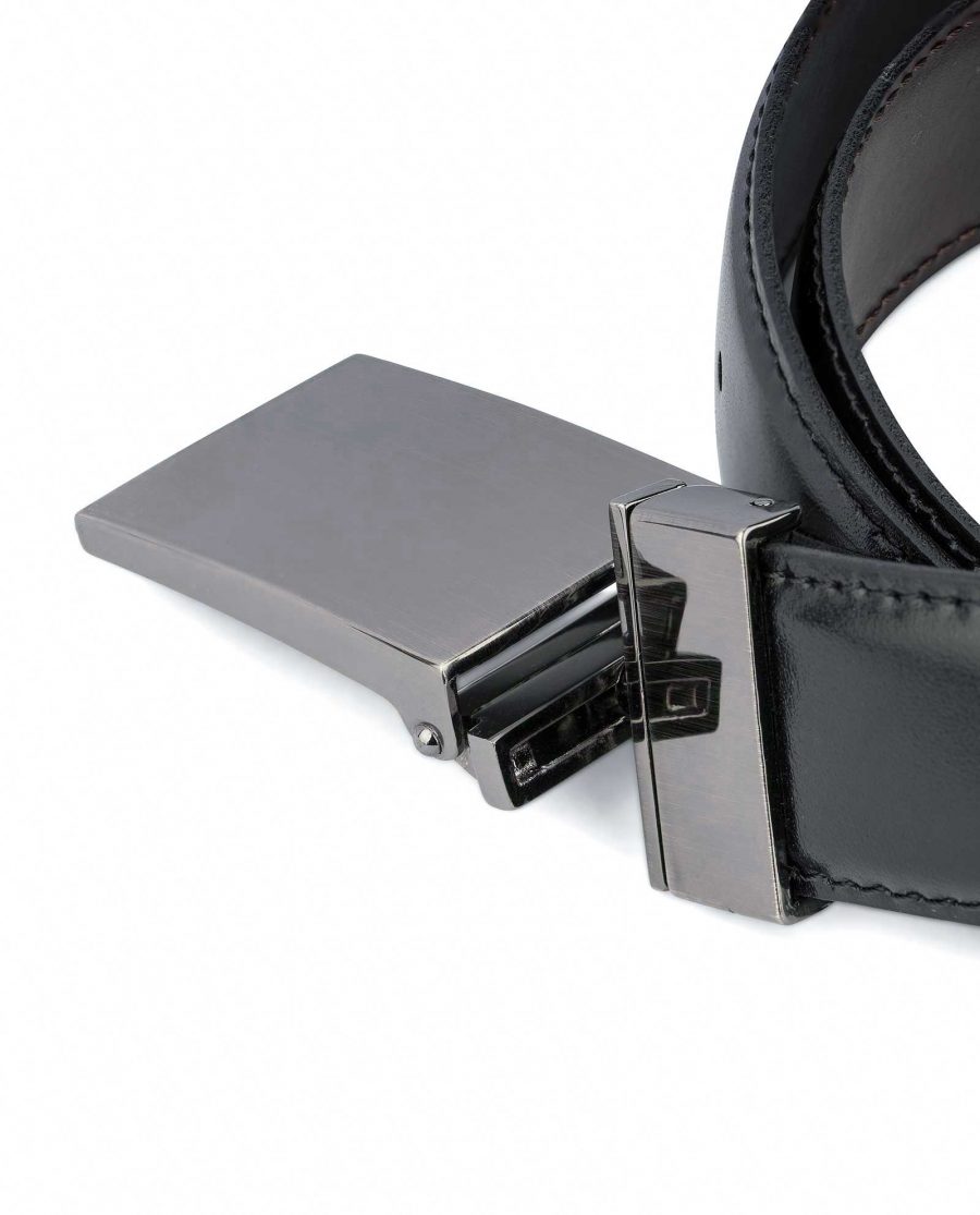 Swivel-Buckle-Two-Sided-Leather-Belt-Capo-Pelle-Reversible-mechanism