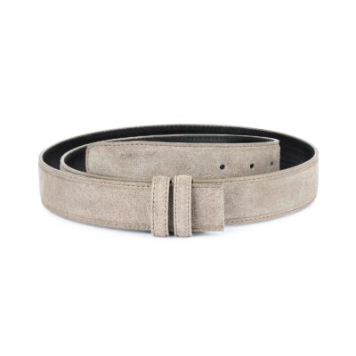 Taupe Suede Belt Strap Replacement Adjustable 1