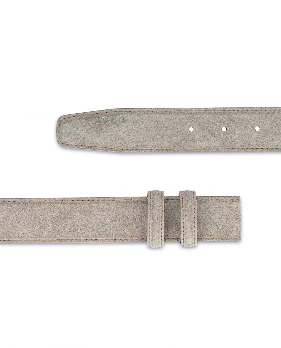 Taupe Suede Belt Strap Replacement Adjustable 2