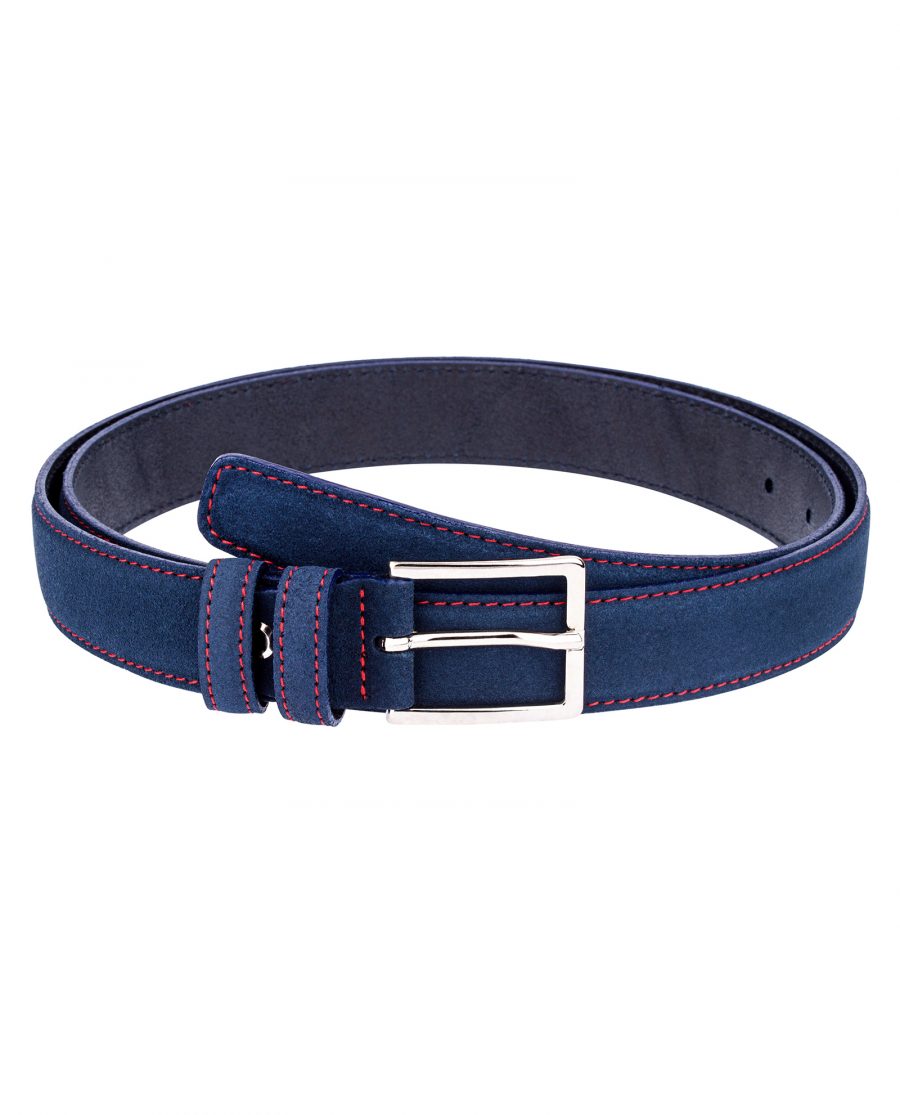 Thin-Blue-Suede-Belt-Main-picture