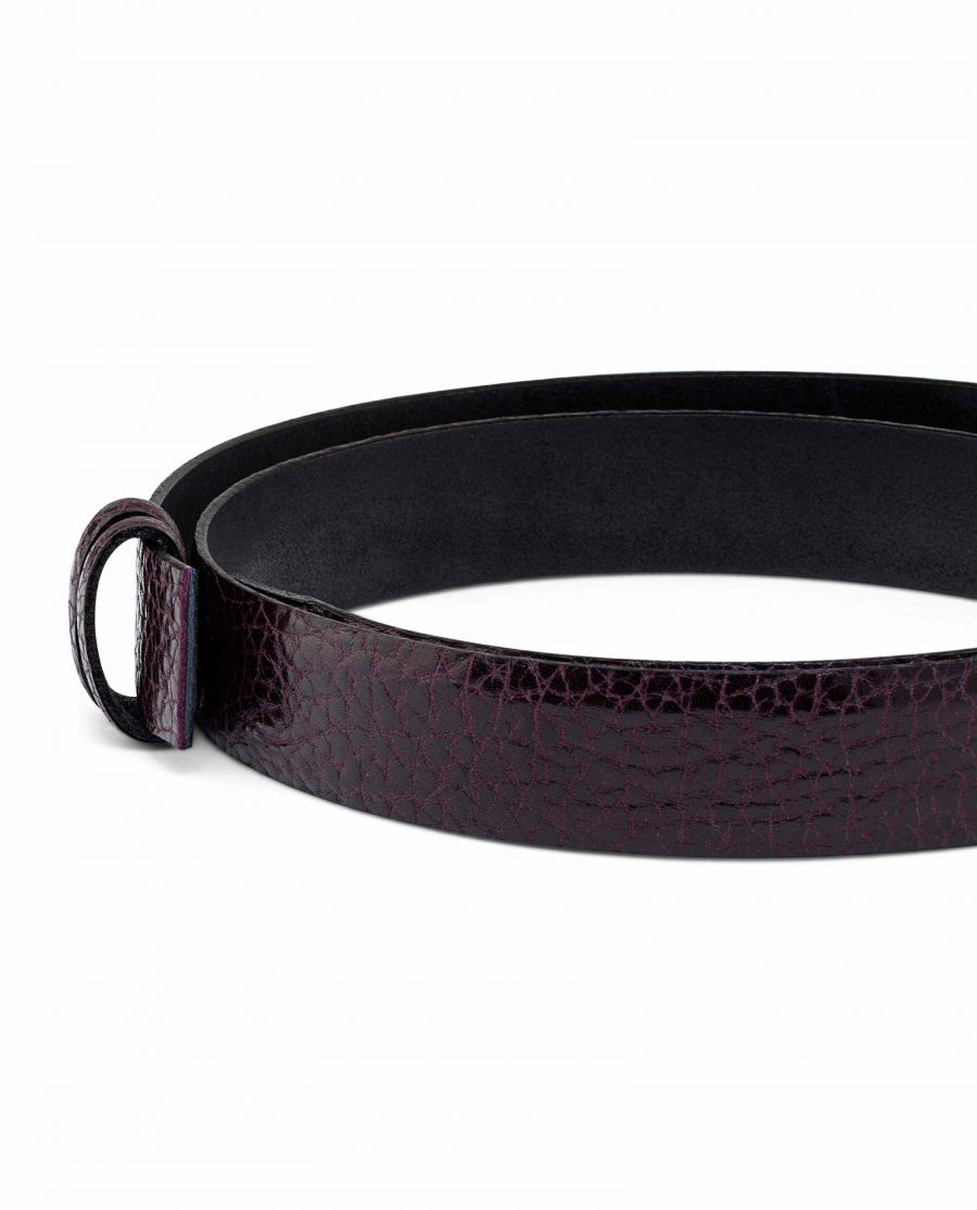 Thin-Purple-Belt-Strap-30-mm-Buckle-attach