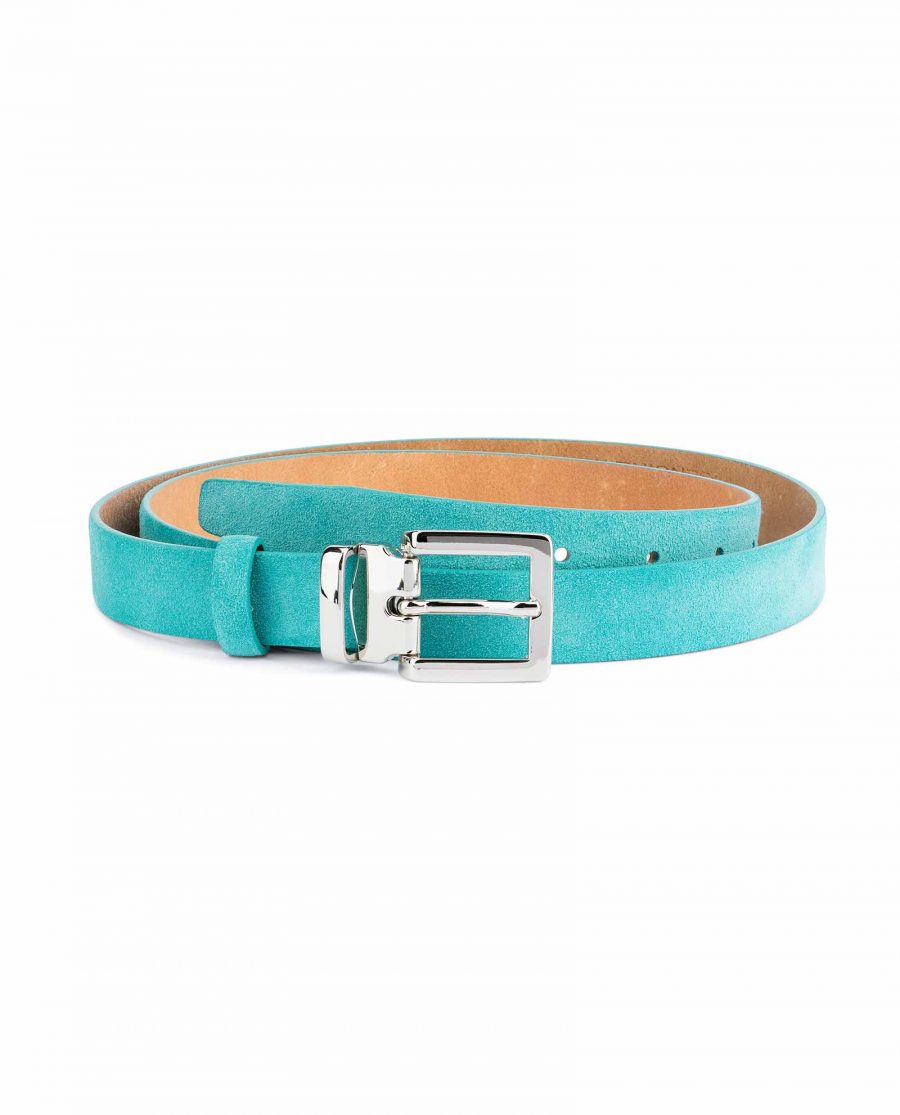 Thin-Turquoise-Belt-Square-Buckle-1-inch-Capo-Pelle