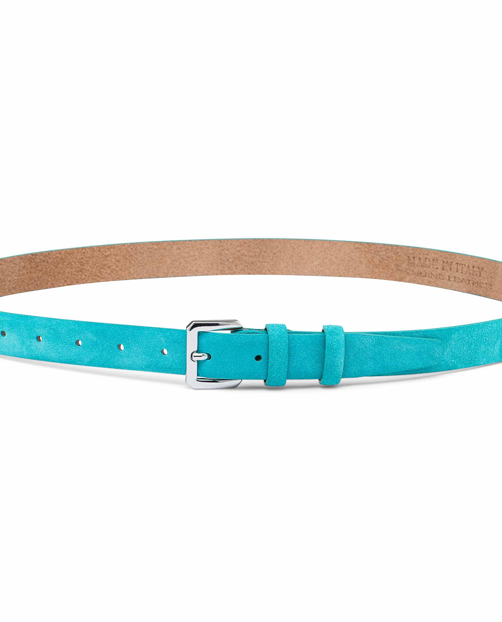 Buy Suede Turquoise Belt For Dress | Capo Pelle | Free shipping