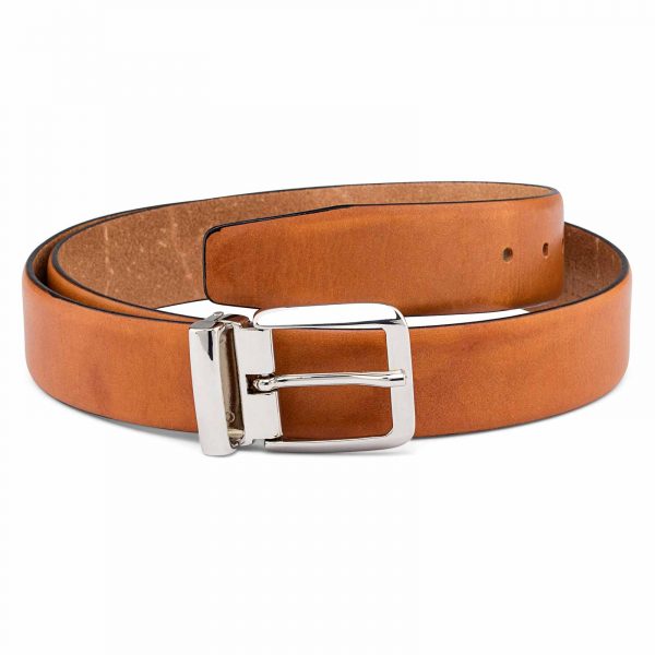 Light Tan Mens Belt | Soft Italian Leather 42 / 105 cm - Brown | Capo Pelle