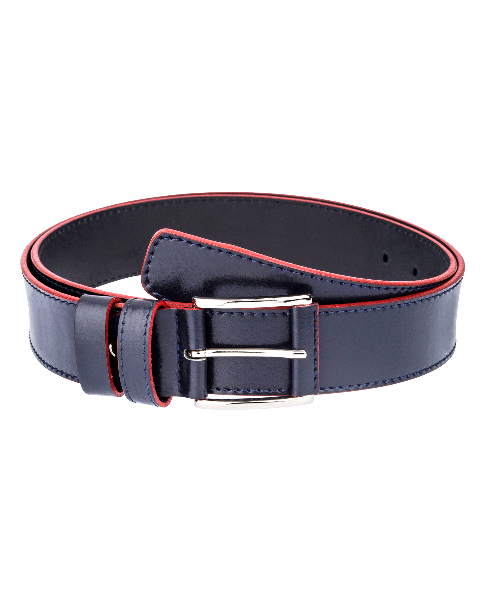 Lindenmann Cintura In Pelle Pelle Di Vitello Per Uomo – Marrone Scuro, Larghezza 40 Mm – Fibbia Argento Antico, Regolabile, Made In Germany (Fino A 150 Cm Di Vita)