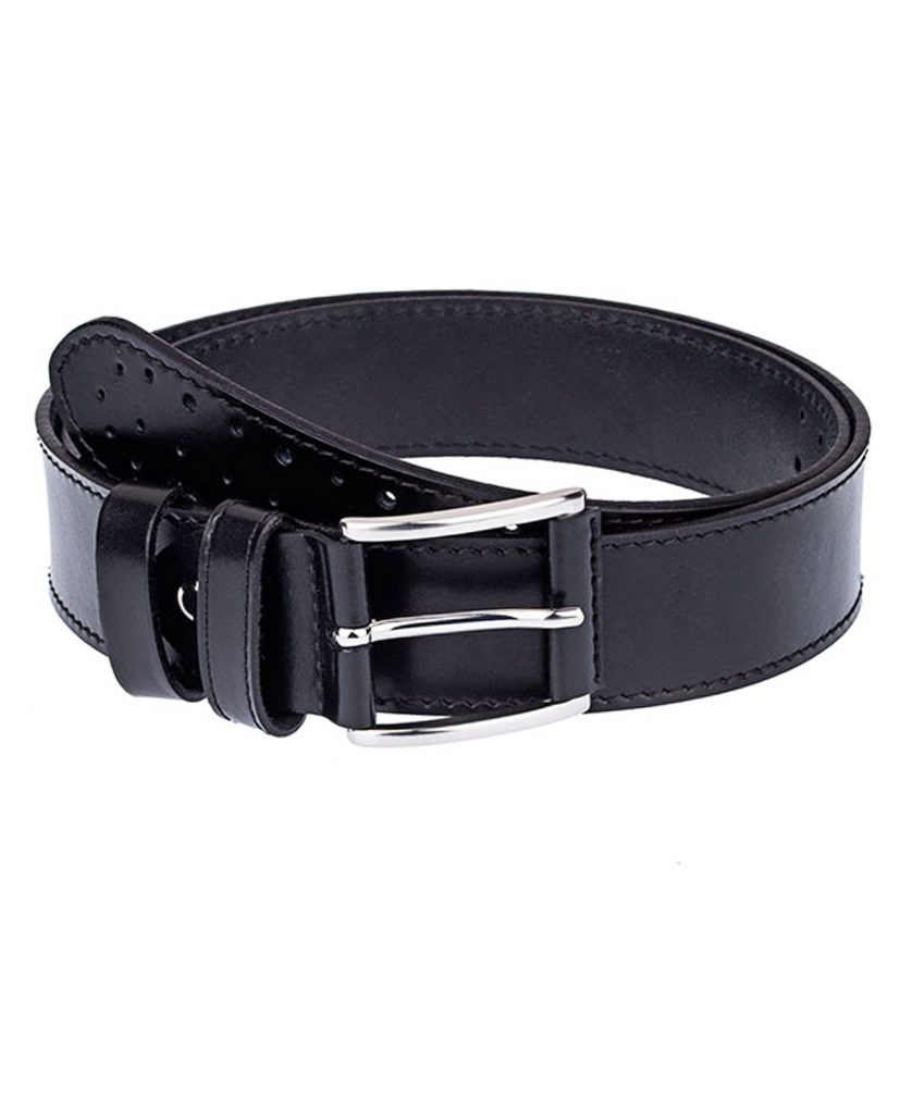 Buy Men's Casual Belt | Black Perforated Leather | Free Shipping