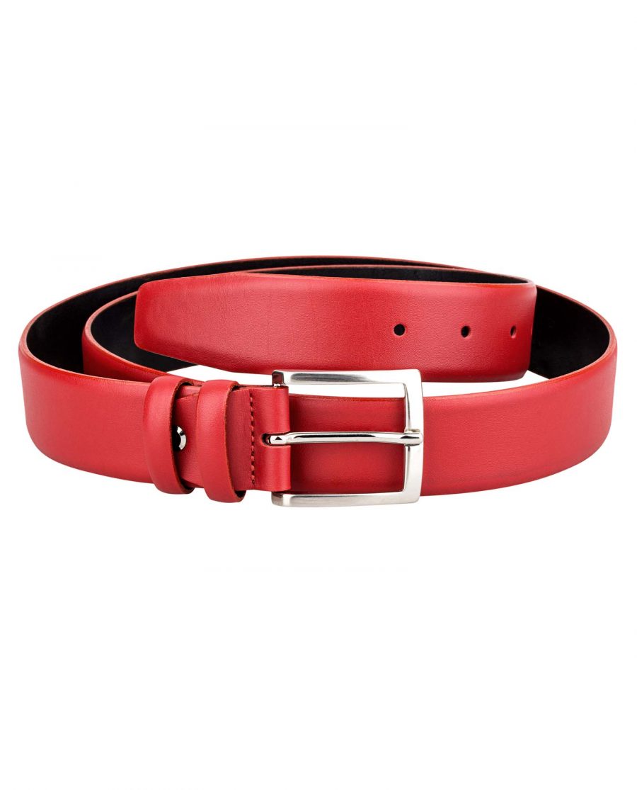Buy Women's Red Belt - LeatherBeltsOnline.com - Free Shipping