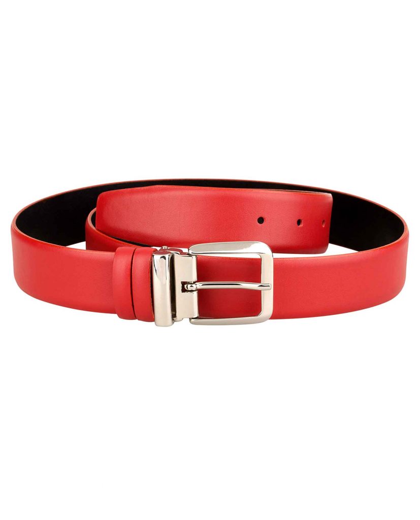 Womens-Red-Belt-Italian-Buckle  display picture 3