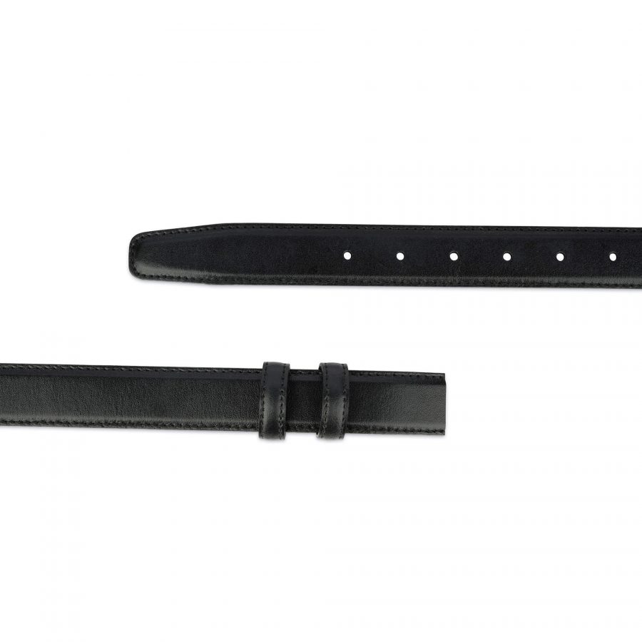 replacement black leather strap for belt 30 mm 2