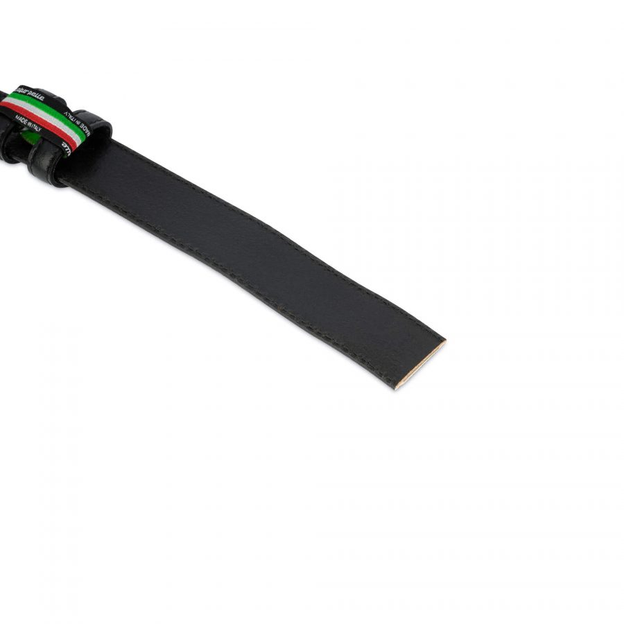 replacement black leather strap for belt 30 mm 3