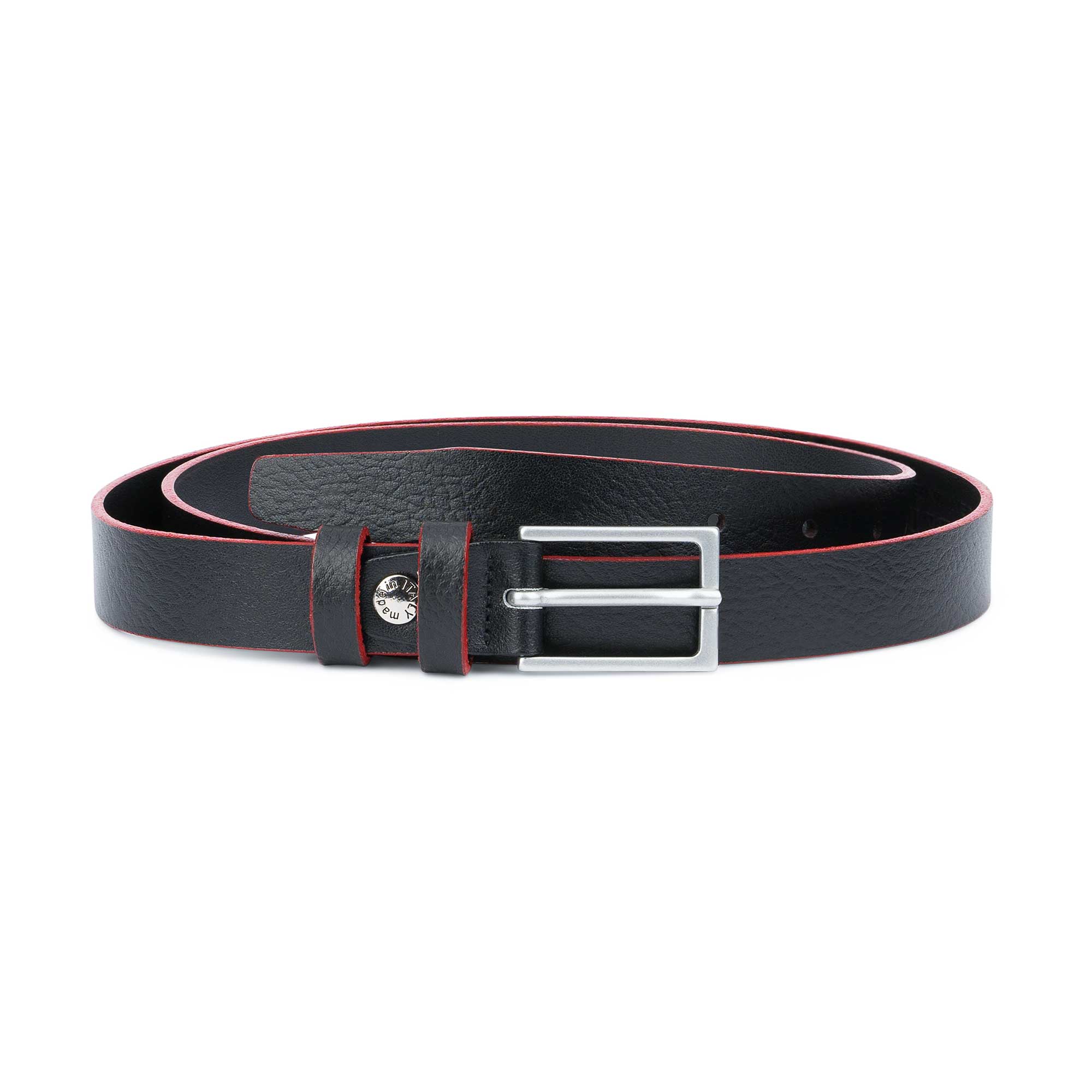 mens black dress belt