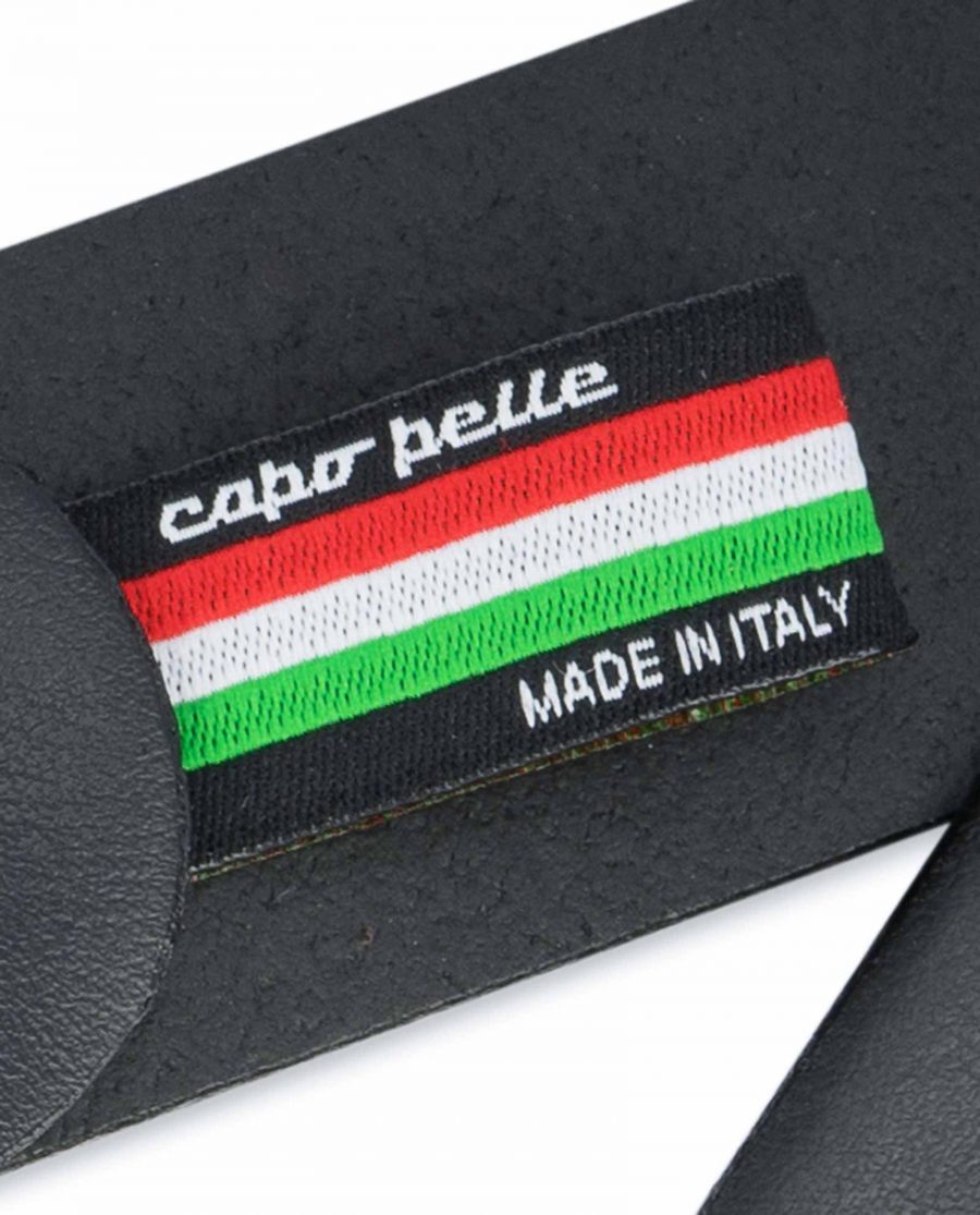 Black-Leather-Belt-with-Italy-Flag-Colors-Woven-label